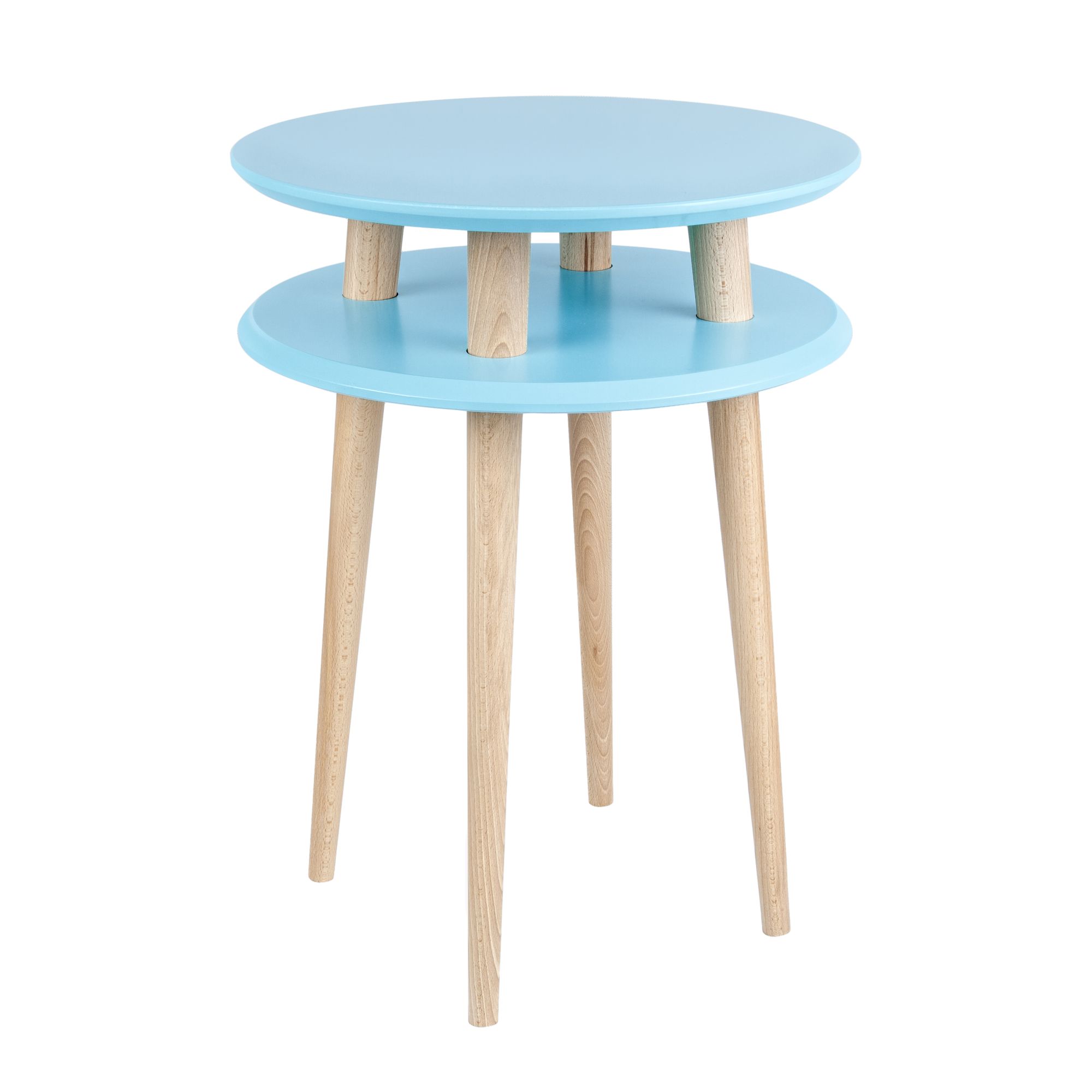  Stolik Kawowy UFO śr. 45cm wys. 61cm Turkus