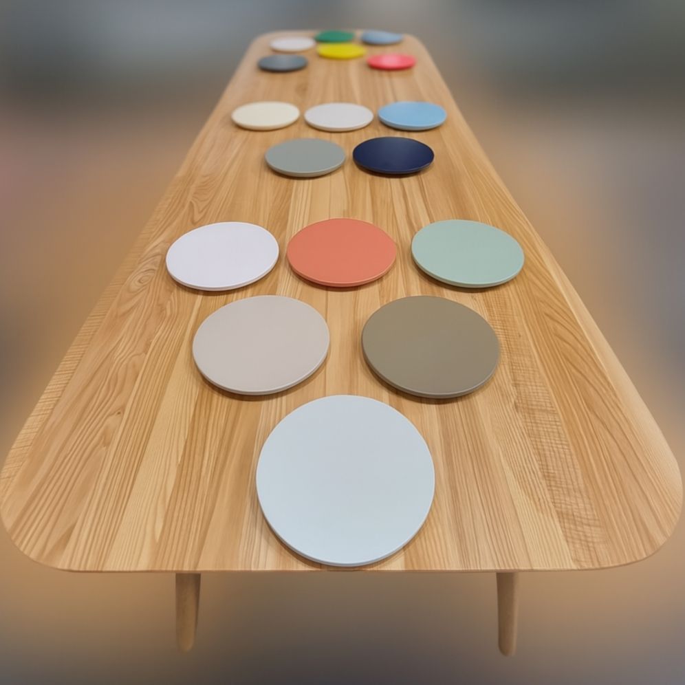 Paleta barev a vzorky povrchových úprav