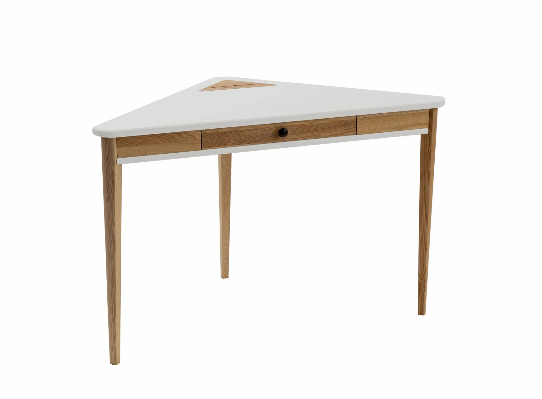 ASHME Corner Desk 114x85x85cm Light Grey Ragaba.pl