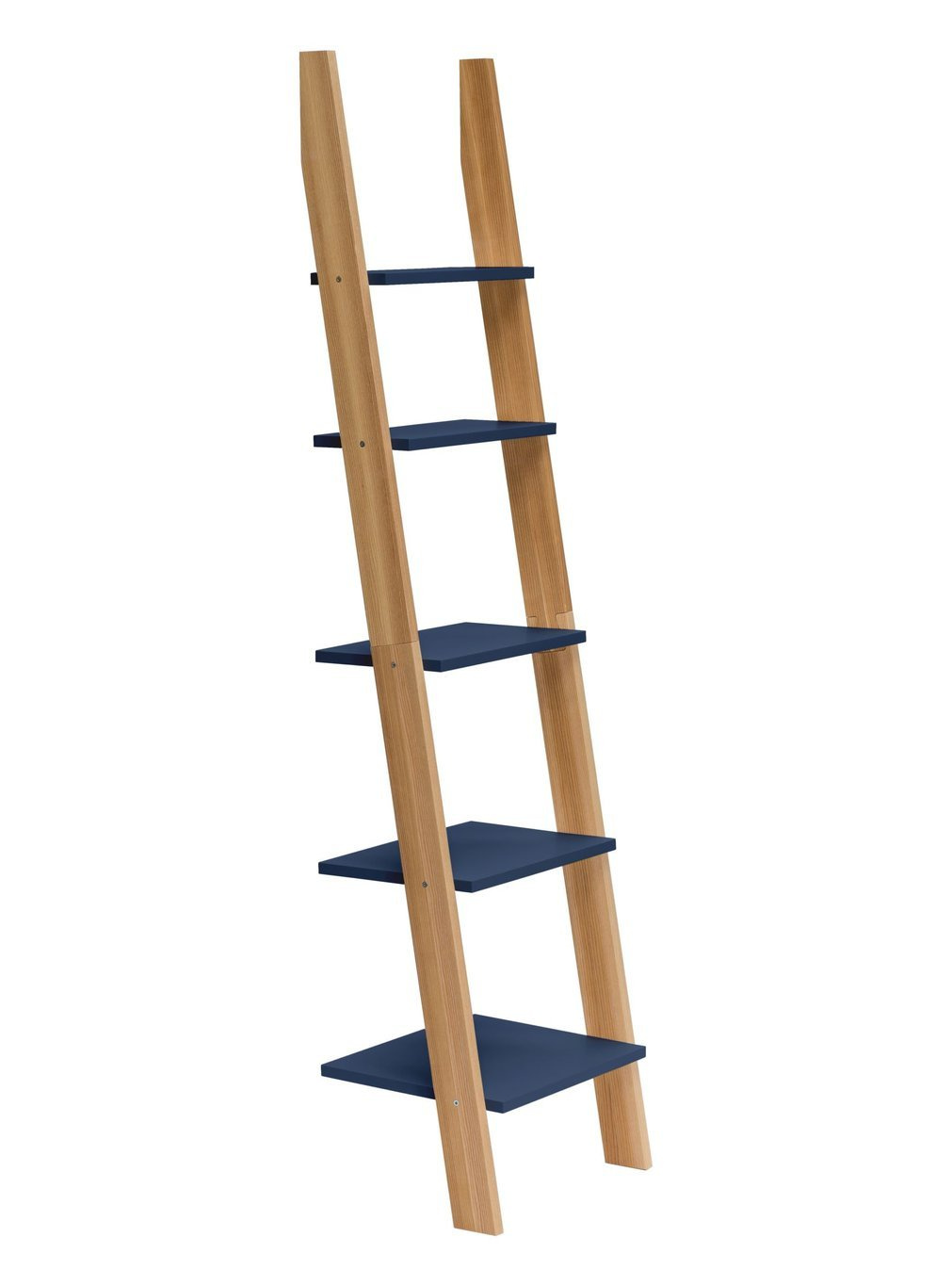 ASHME Ladder Shelf 45x35x180cm Navy Blue Ragaba.pl