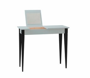 Toaletka MIMO z Lusterkiem - 105x35cm Czarne Nogi / Jasnoszara