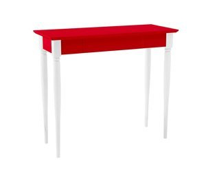 Psací stůl MAMO 85x40cm - Bílé nohy / Červená