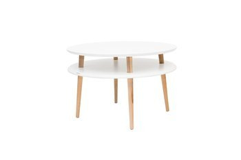 Stolik Kawowy UFO śr. 70cm wys. 45cm Biały