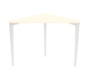 Biurko narożne Naja wapień wojcieszowsk białe nogi