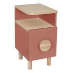 Stolik nocny z szufladą DABI MINI prawdziwy ciemny koral