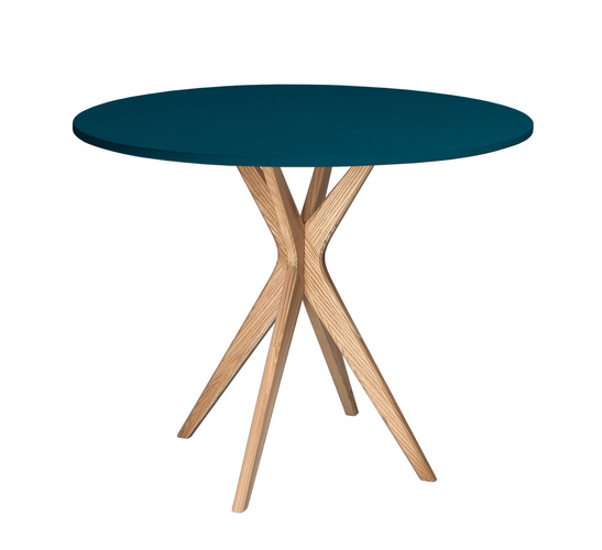 Okrągły Stół Jadalniany JUBI śr. 90cm Petrol Blue