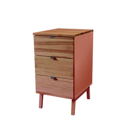 Kontenerek Biurowy LUKA 41x50cm Blat Dąb Ciemny Koralowy Bok