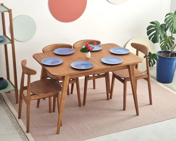 Rozkładany stół jadalniany Envelope BOLD 120x80cm Dąb