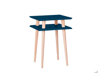 Stolik Kawowy SQUARE 43x43x61cm Petrol Blue