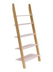 Regał Drabinka ASHME 85x35x180cm - Różowa