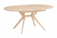 Okrągły rozkładany stół jadalniany 110cm Biju Jesion