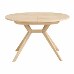 Okrągły rozkładany stół jadalniany 110cm Biju Jesion