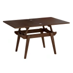 Stolik kawowy z podnoszonym blatem Envelope 90x65cm | jesion wybarwiony na orzech