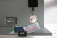 Biurko Jesionowe LUKA 85x50cm z Szufladą Szałwiowe