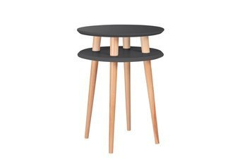 Stolik Kawowy UFO śr. 45cm wys. 61cm - Grafitowy