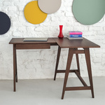 Biurko narożne LUKA 115cm x 85cm Prawe Orzech