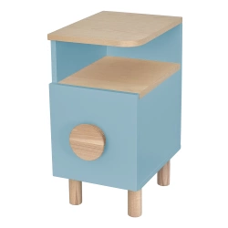 Stolik nocny z szufladą DABI MINI lewy Delikatny Niebieski
