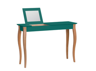 Toaletka LILLO z Lusterkiem 105x35cm Zielony Butelkowy