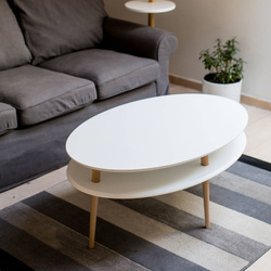 Stolik Kawowy OVO HIGH 110x70cm - Biały