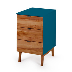 Kontenerek Biurowy LUKA 41x50cm Orzech Petrol Blue