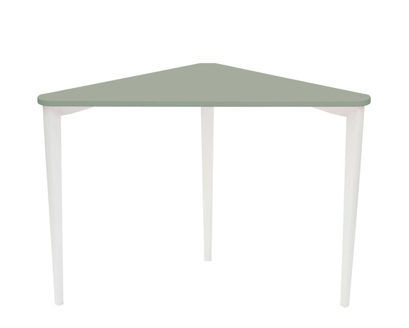 Biurko Narożne NAJA 114 x 85cm Szałwia Białe Nogi