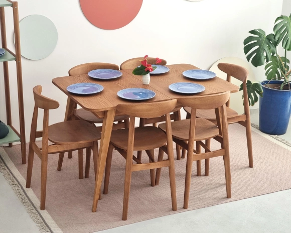 Rozkładany stół jadalniany Envelope BOLD 120x80cm Jesion