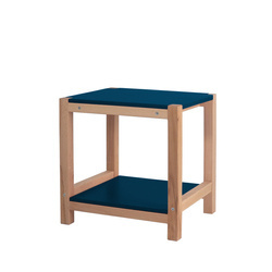 Stolik Pomocnik Stołek TRIVENTI Petrol Blue