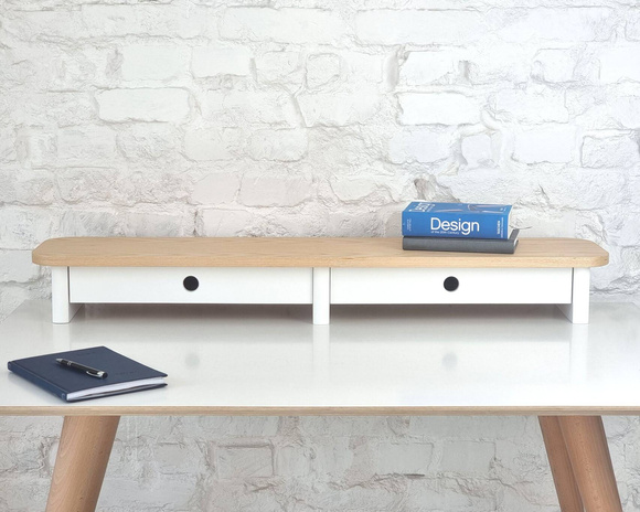 Podstawka Pod Monitor JUBI 109cm Jesion Jasnoszary