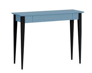Biurko MIMO z Szufladą 105x40cm Czarne Nogi Delikatny Niebieski