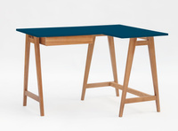Biurko narożne LUKA 115cm x 85cm / Petrol Blue Dąb PRAWE