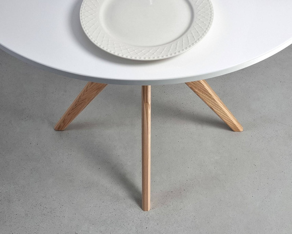 Okrągły Stół JUBI śr. 80cm Ciemny Koralowy