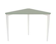 Biurko Narożne NAJA 114 x 85cm Szałwia Białe Nogi