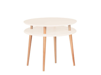 Stolik Kawowy UFO śr. 70cm wys. 61cm Wapień