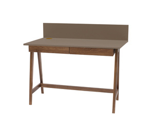 Biurko LUKA 110x50cm z Szufladą Dąb Bobrza Glina