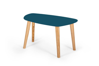 Stolik Kawowy Endocarp 68x41x40cm - Petrol Blue / Jesion