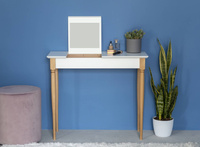 Toaletka MAMO z Lusterkiem 85x35cm Ulotny Miętowy