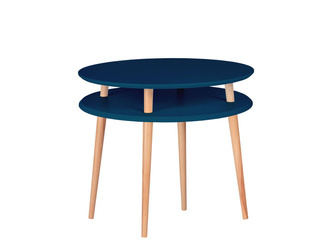 Stolik Kawowy UFO śr. 70cm wys. 61cm Petrol Blue