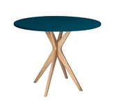 Mały Okrągły Stół JUBI śr. 70cm Petrol Blue