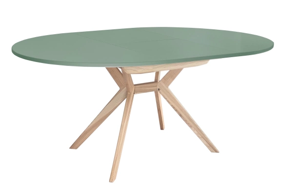 Okrągły rozkładany stół jadalniany 120cm Biju Szałwiowy Jesion