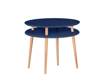 Stolik Kawowy UFO śr. 70cm wys. 61cm Granatowy