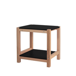 Stolik Pomocnik Stołek TRIVENTI Czarny