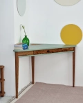 ASHME Biurko narożne 114x85x85cm Dąb biały