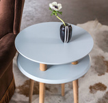 Stolik Kawowy UFO śr. 45cm wys. 61cm Turkus