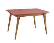 Rozkładany stół jadalniany Envelope BOLD 120x80cm Ciemny Koralowy, Dąb