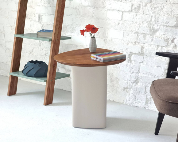 Mały Stolik Cells Mini 50x50x50cm Kawa z Mlekiem Jesion