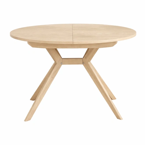 Okrągły rozkładany stół jadalniany 110cm Biju Jesion