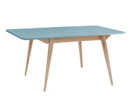 Rozkładany stół jadalniany Envelope BOLD 120x80cm Delikatny Niebieski, Jesion 