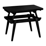 Stolik kawowy z podnoszonym blatem Envelope 90x65cm czarny jesion