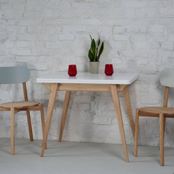 Stół ENVELOPE 90x65cm Rozkładany Biały