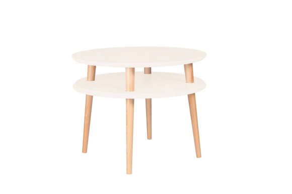Stolik Kawowy UFO śr. 57cm wys. 45cm Wapień